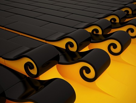 Black-and-yellow Waves