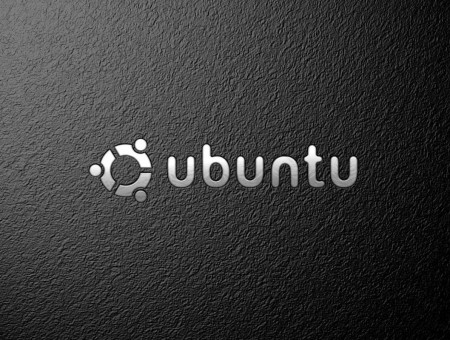 Ubuntu Logotype on the Black Field