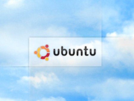 Ubuntu Logo in the Clouds