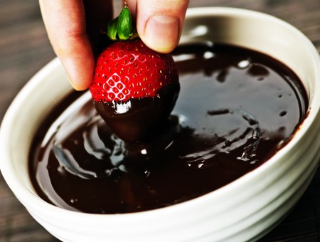 Strawberry in Chocolate