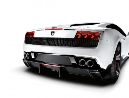 Back View of Lamborghini