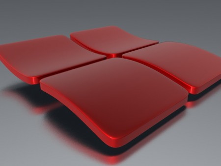 Four Red Cubes