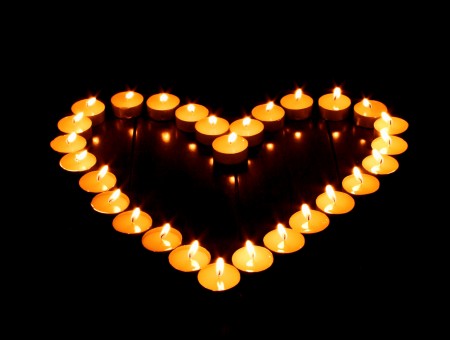 Heart from the Candles