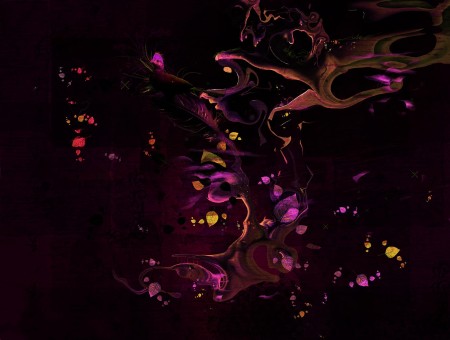 Dark Purple Abstraction