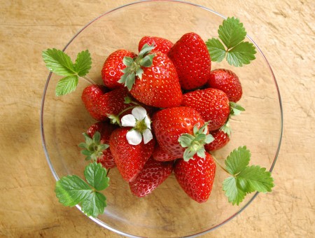 Strawberries in a Plate