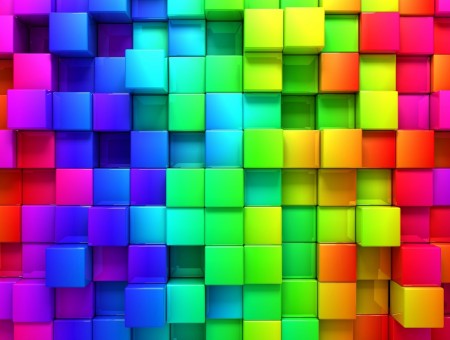 3d-multicolored Cubes