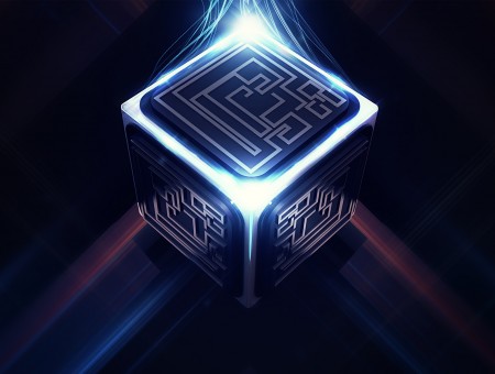 3d-glowing Cube