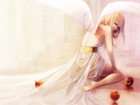 Angel with Apples