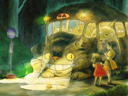 Girl and Catbus