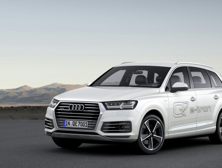 White Audi Sport Utility Vehicle