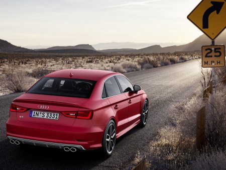 Red Audi S3
