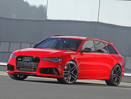 Red Audi Rs6 2015
