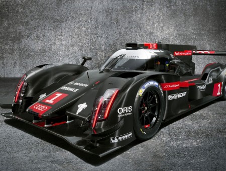 Black And Red Audi Racing Car