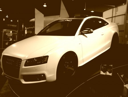 White Audi Coupe
