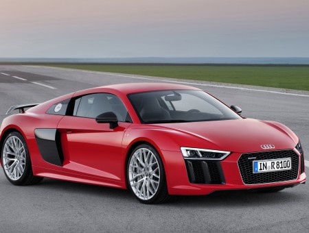 Red Audi R8 Coupe