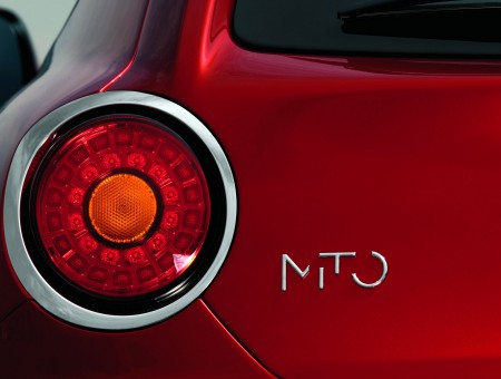 Red Alfa Romeo Mito