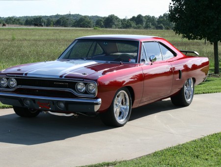 Red Muscle Car