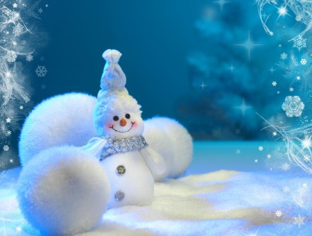 White Snowman Ornament