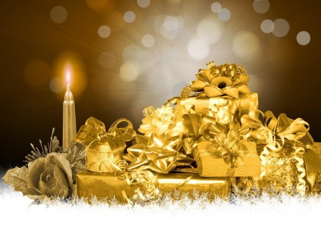 Golden Gift Wrap