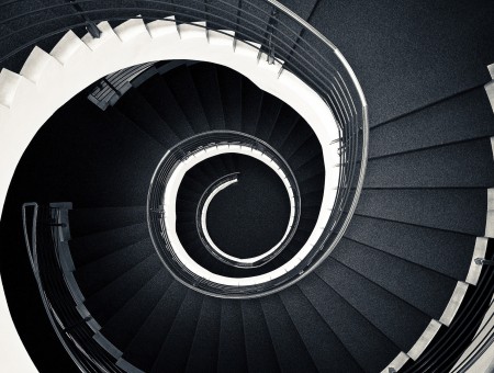 Black Spiral Staircase