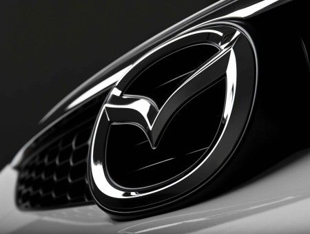 Chrome Mazda Emblem