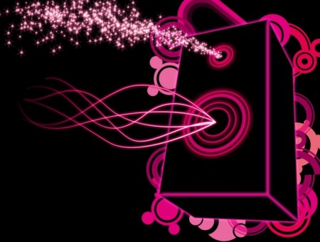 Pink Speaker Digital Artwork