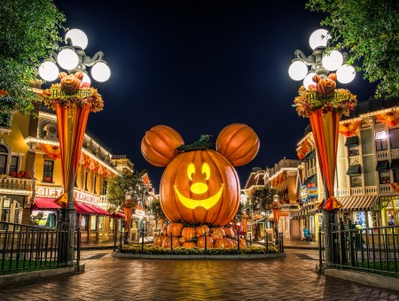 Mickey Mouse Jack O Lantern Decoration