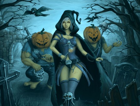 Female Witch Illustration