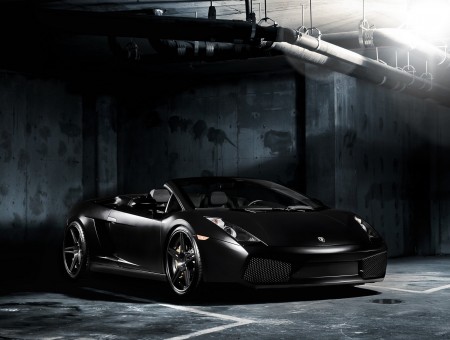 Black Lamborghini Gallardo Spider