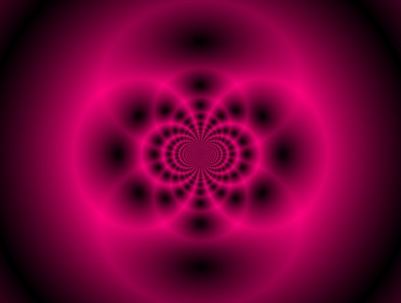 Pink And Black Kaleidoscope Photo