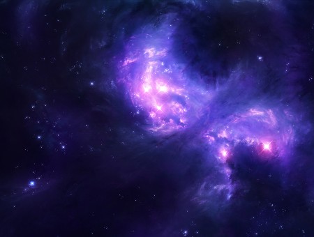 Purple And White Galaxy