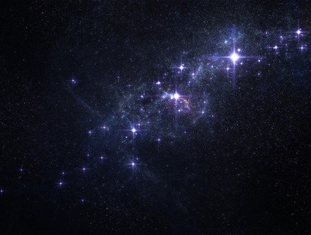 Dark Universe With Bright Stars Art