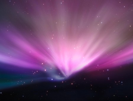 Pink Blue Rays Of Light Celestial Image