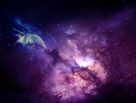 Purple Gas Nebula