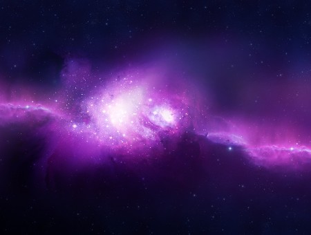 Purple And White Stars
