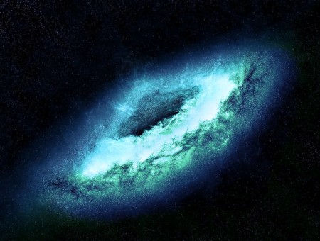 White And Blue Galaxy