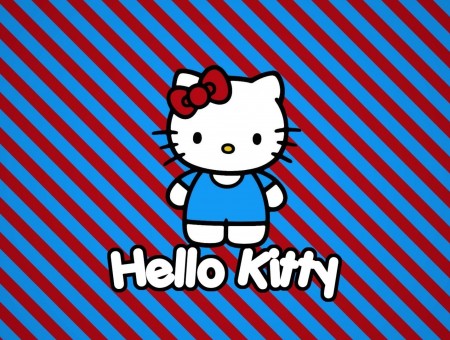 Blue And White Hello Kitty