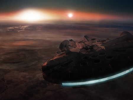 Gray Oval Shaped Ship From Star Wars