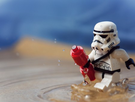 Star Wars Stormtrooper Lego Plastic Toy