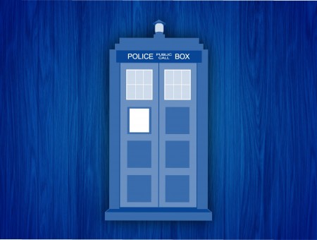 Blue Police Telephone Box Clip Art