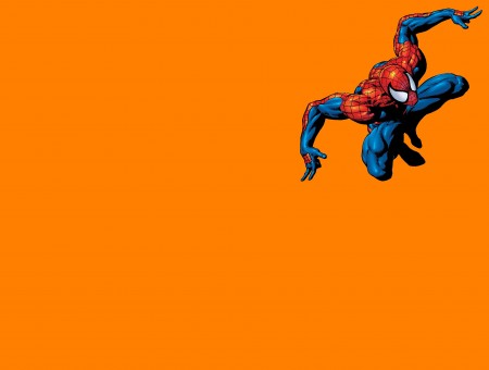 Spiderman Orange Background