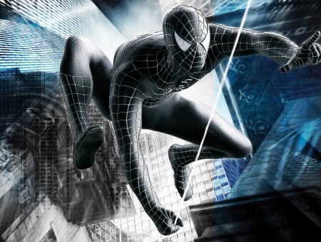 Black Spider-man Wallpaper