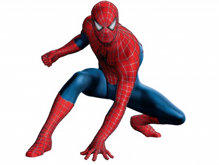 Red And Blue Spiderman