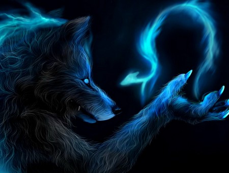 Blue Wolf Artwork