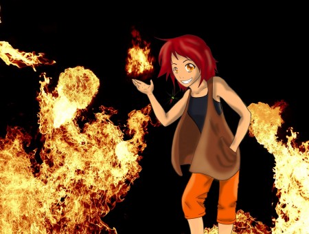 Red Haired Female Cartoon Character
