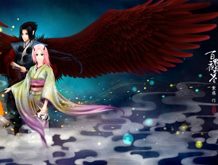 Sasuke And Sakura Naruto Anime Wallpaper