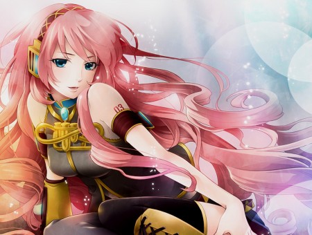 Pink Haired Female Anime Character