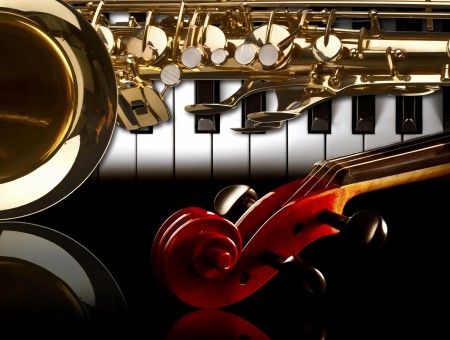 Gold Saxophone
