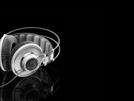 White And Grey Headphones