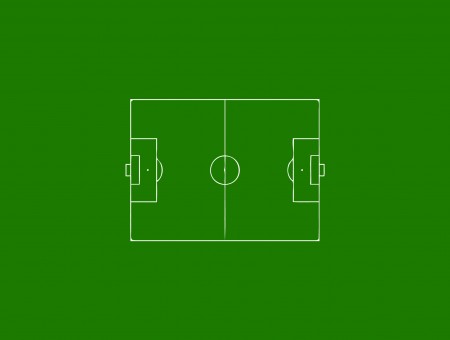 White Soccer Field Drawing